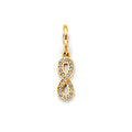 14K 2T CZ Infiniti Charm for Mix&Match Br