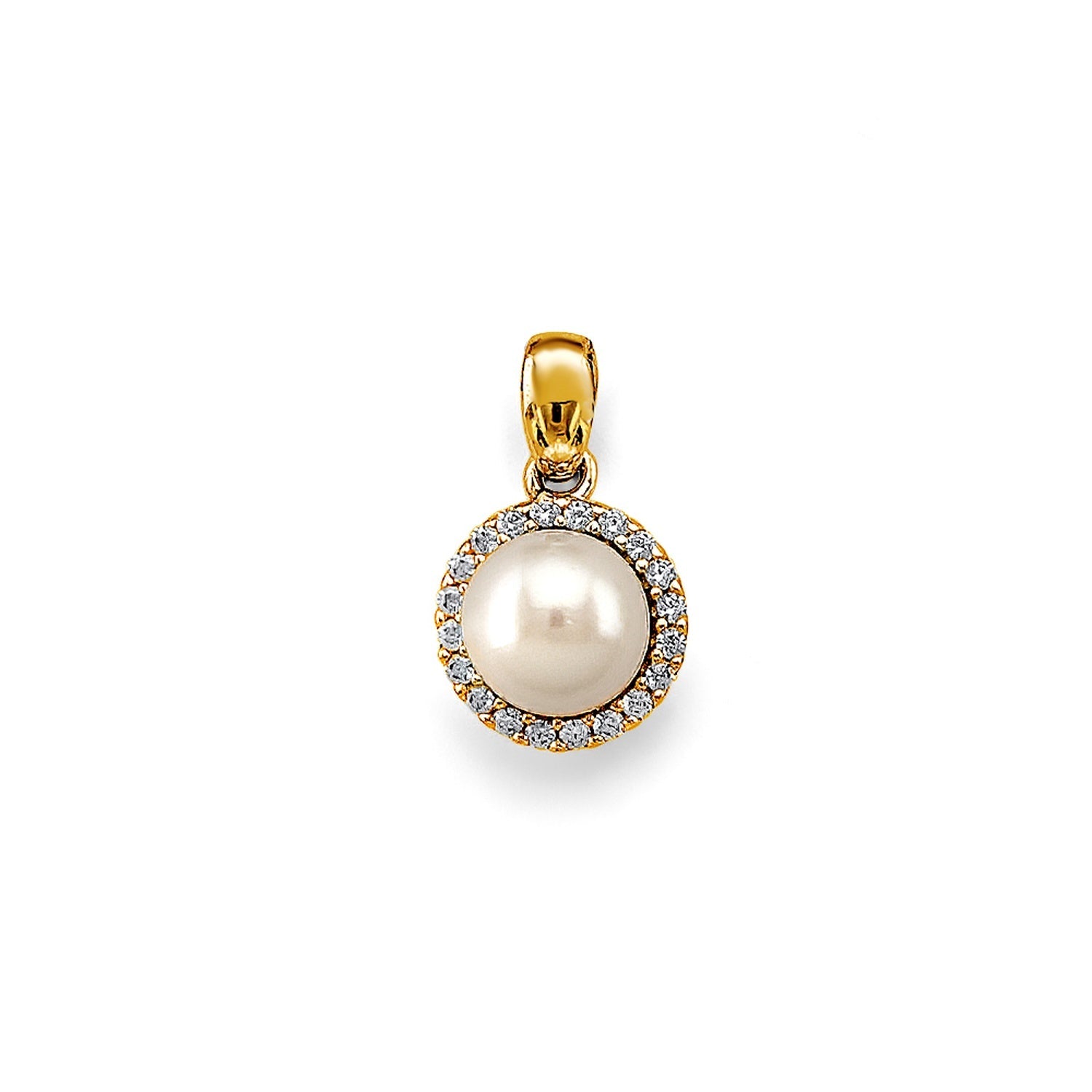 14K 2T Pearl Pendant / Set