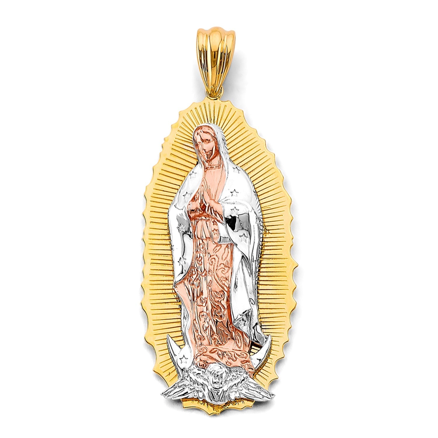 14K 3C Guadalupe Pendant
