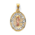 14K 3C Stamp St. Jude Pendant