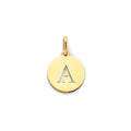 14KY Cut out Initial Pendant C