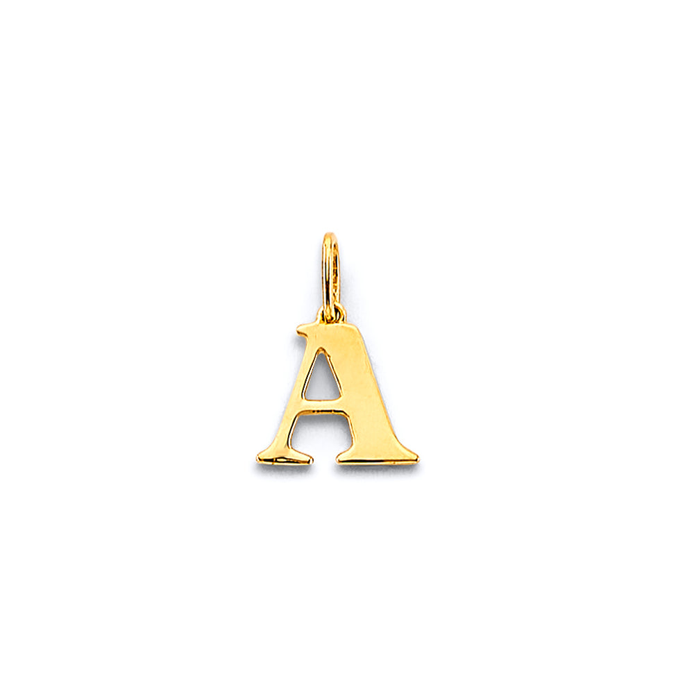 14KY Initial Pendant M
