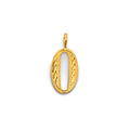 14KY D.C. Number Pendant 8
