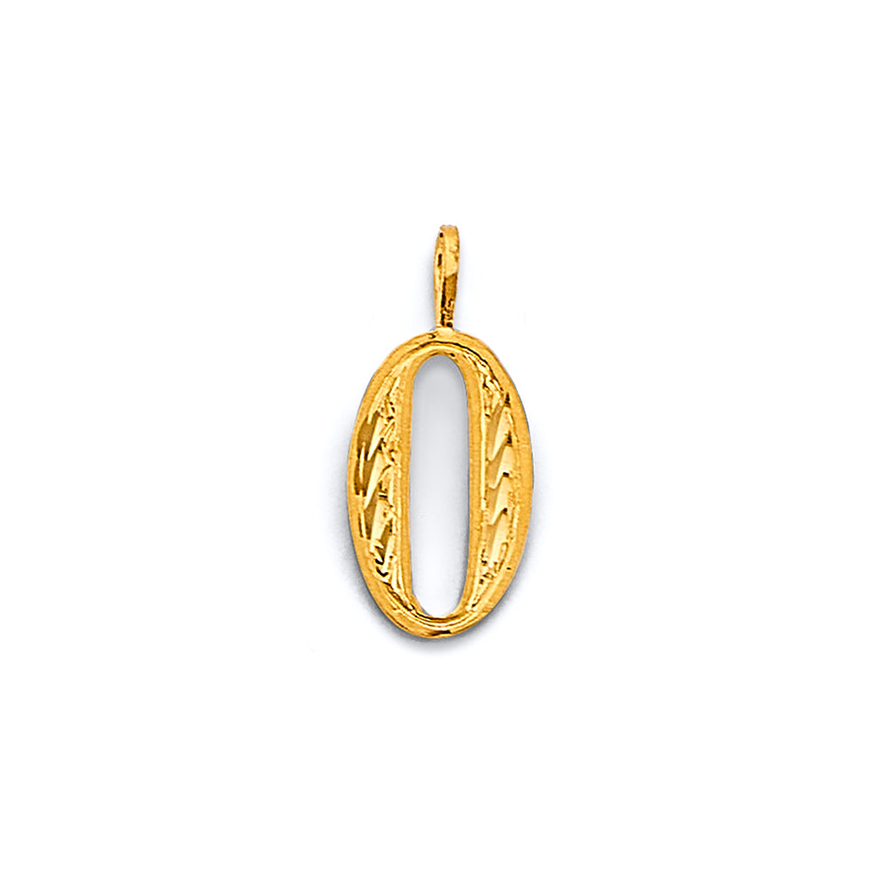 14KY D.C. Number Pendant 8