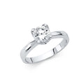 14KW CZ ENGAGEMENT RING (RG5W)