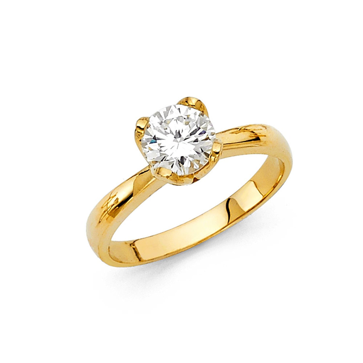 14KY CZ ENGAGEMENT RING (RG5)