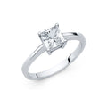 14KW CZ ENGAGEMENT RING (RG7W)