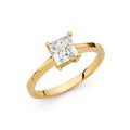 14KY CZ ENGAGEMENT RING (RG7)