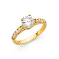 14KY CZ ENGAGEMENT RING (RG13)
