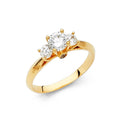 14KY CZ ENGAGEMENT RING (RG15)