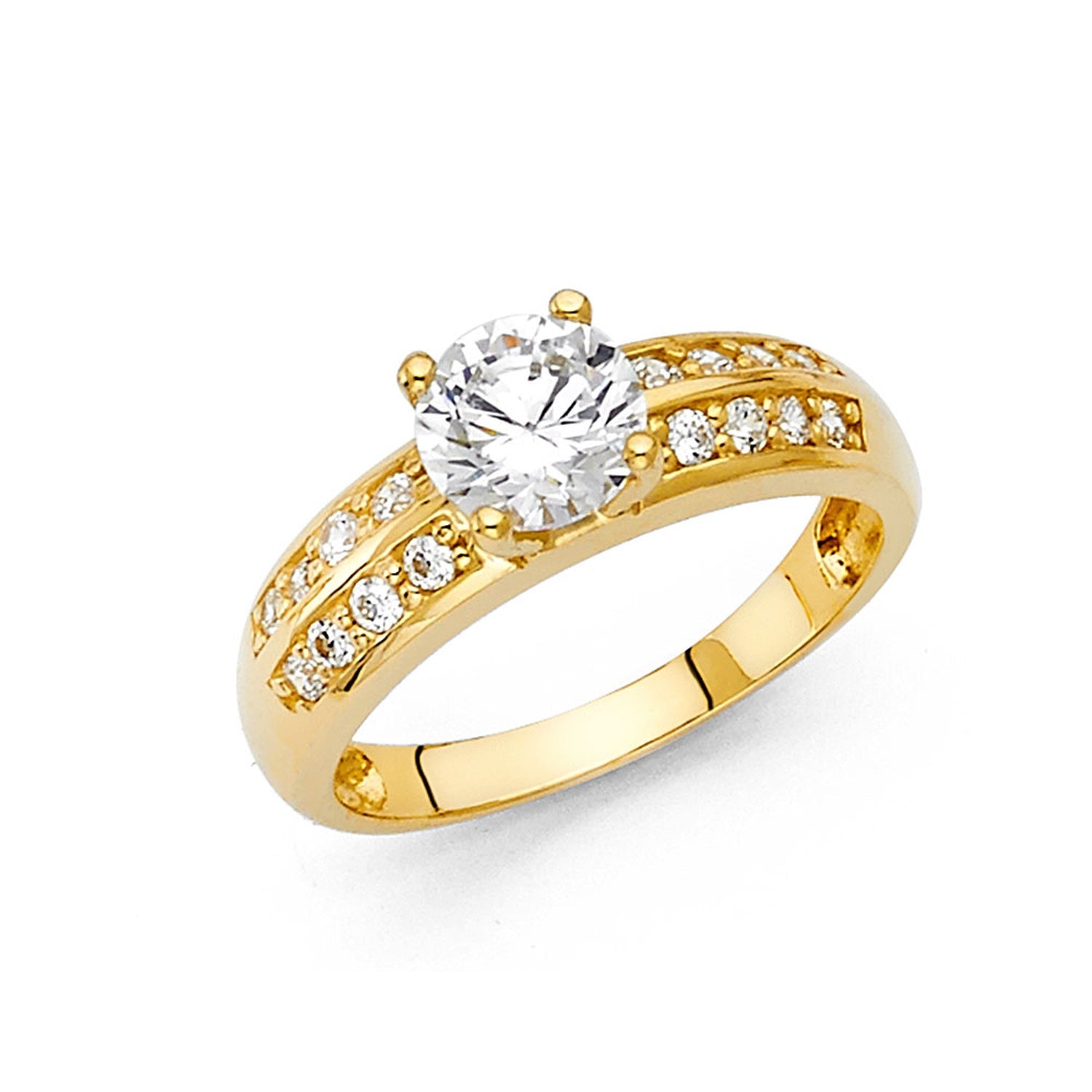 14KY CZ ENGAGEMENT RING (RG21)