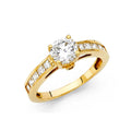 14KY CZ ENGAGEMENT RING (RG23)