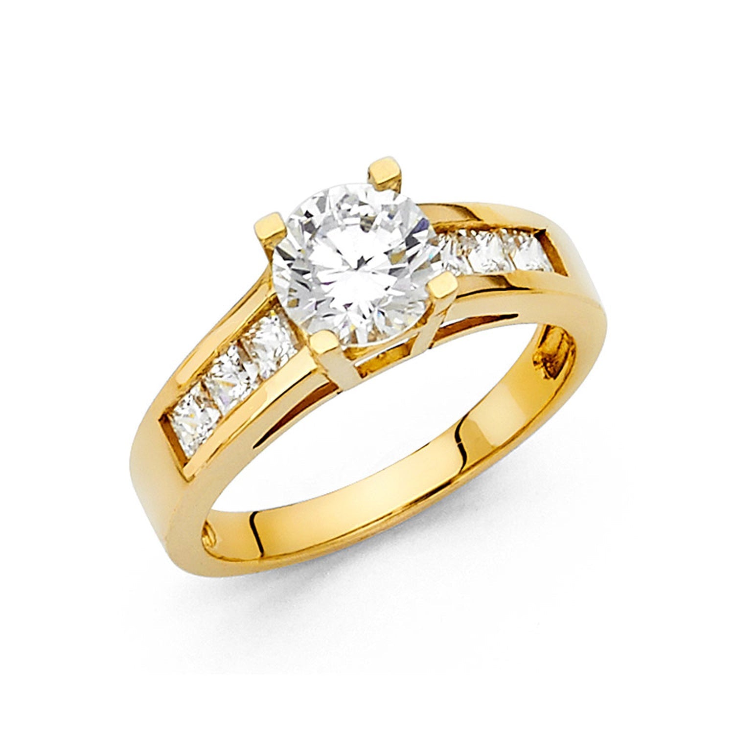 14KY CZ ENGAGEMENT RING (RG31)
