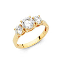 14KY CZ ENGAGEMENT RING (RG34)