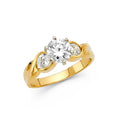 14KY CZ ENGAGEMENT RING (RG38)