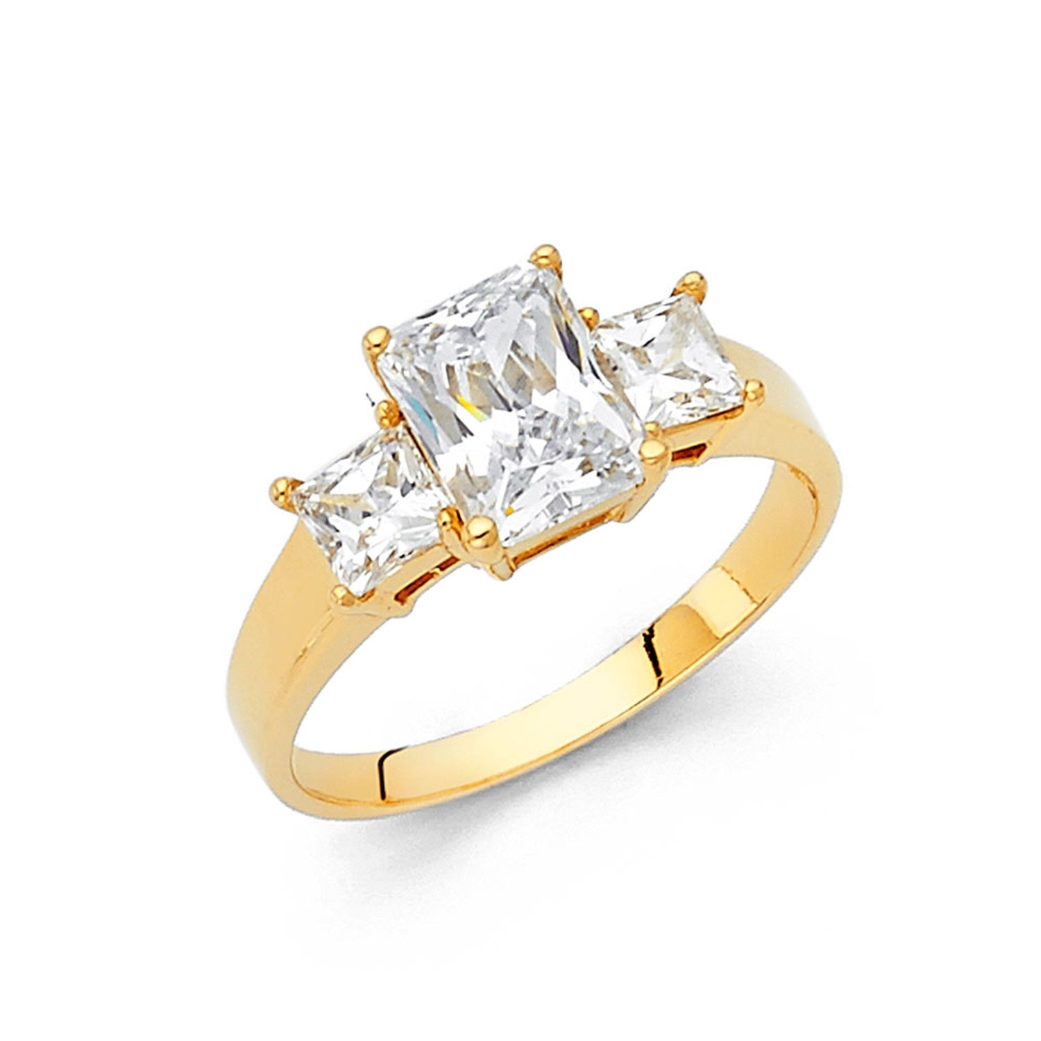 14KY CZ ENGAGEMENT RING (RG40)