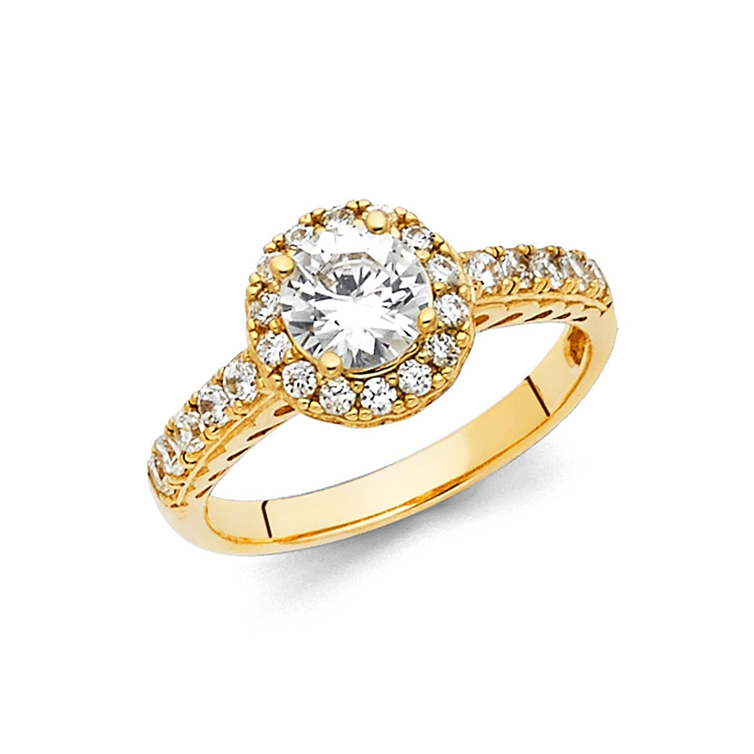 14KY CZ ENGAGEMENT RING (RG41)