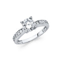 14KW CZ ENGAGEMENT RING (RG42)