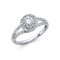 14KW CZ ENGAGEMENT RING (RG54)