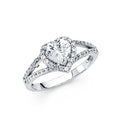 14KW CZ ENGAGEMENT RING (RG56)