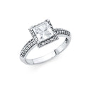 14KW CZ ENGAGEMENT RING (RG59)