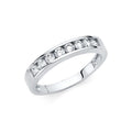 14KW CZ WEDDING BAND (RG67W)