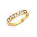 14KY CZ WEDDING BAND (RG67)