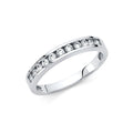 14KW CZ WEDDING BAND (RG68W)