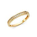 14KY CZ WEDDING BAND (RG69)