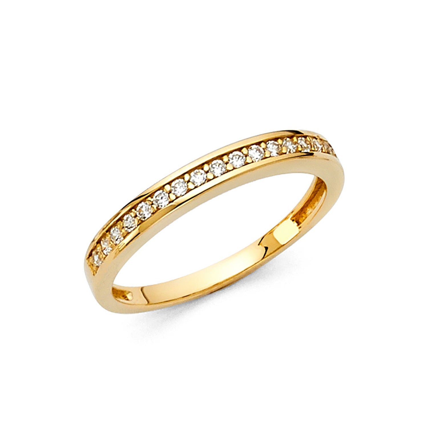 14KY CZ WEDDING BAND (RG69)