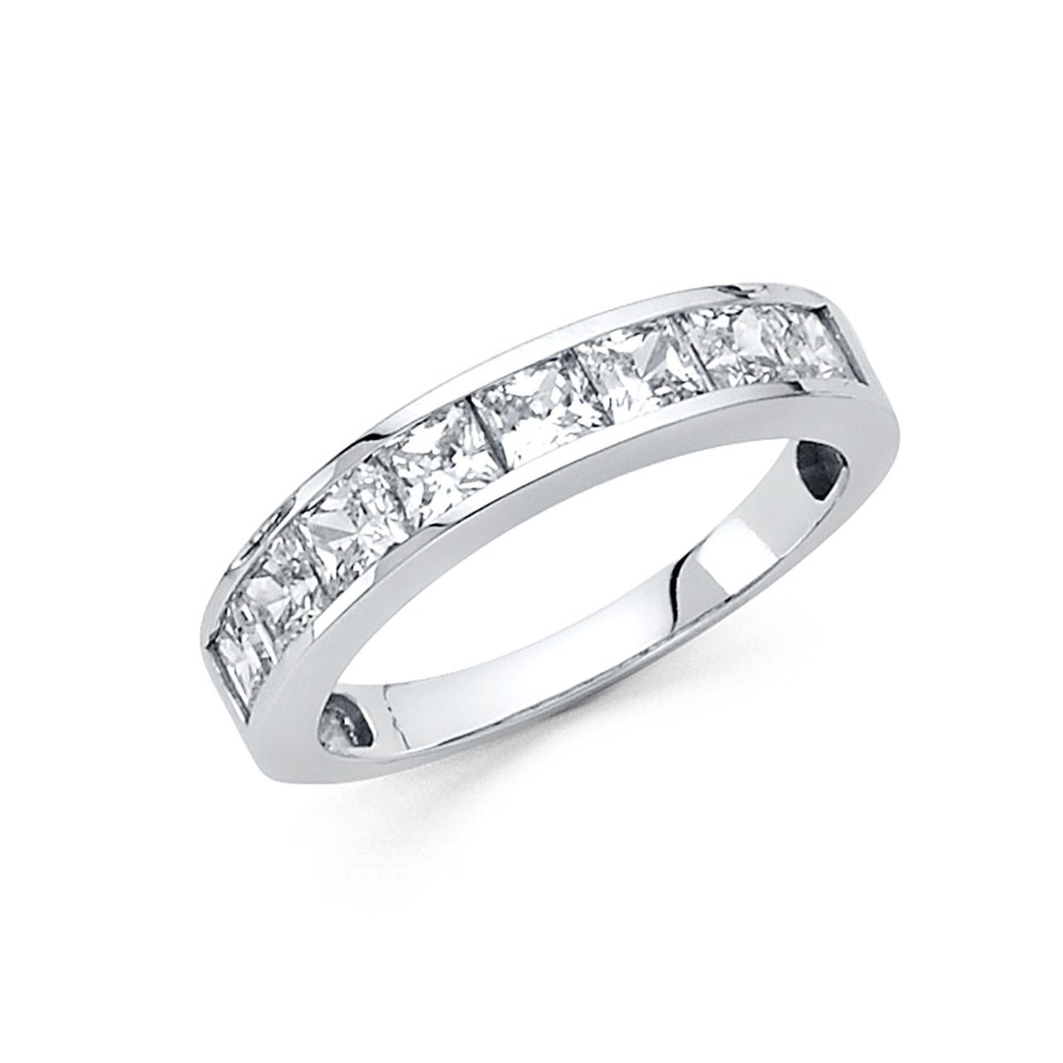 14KW CZ WEDDING BAND (RG70W)