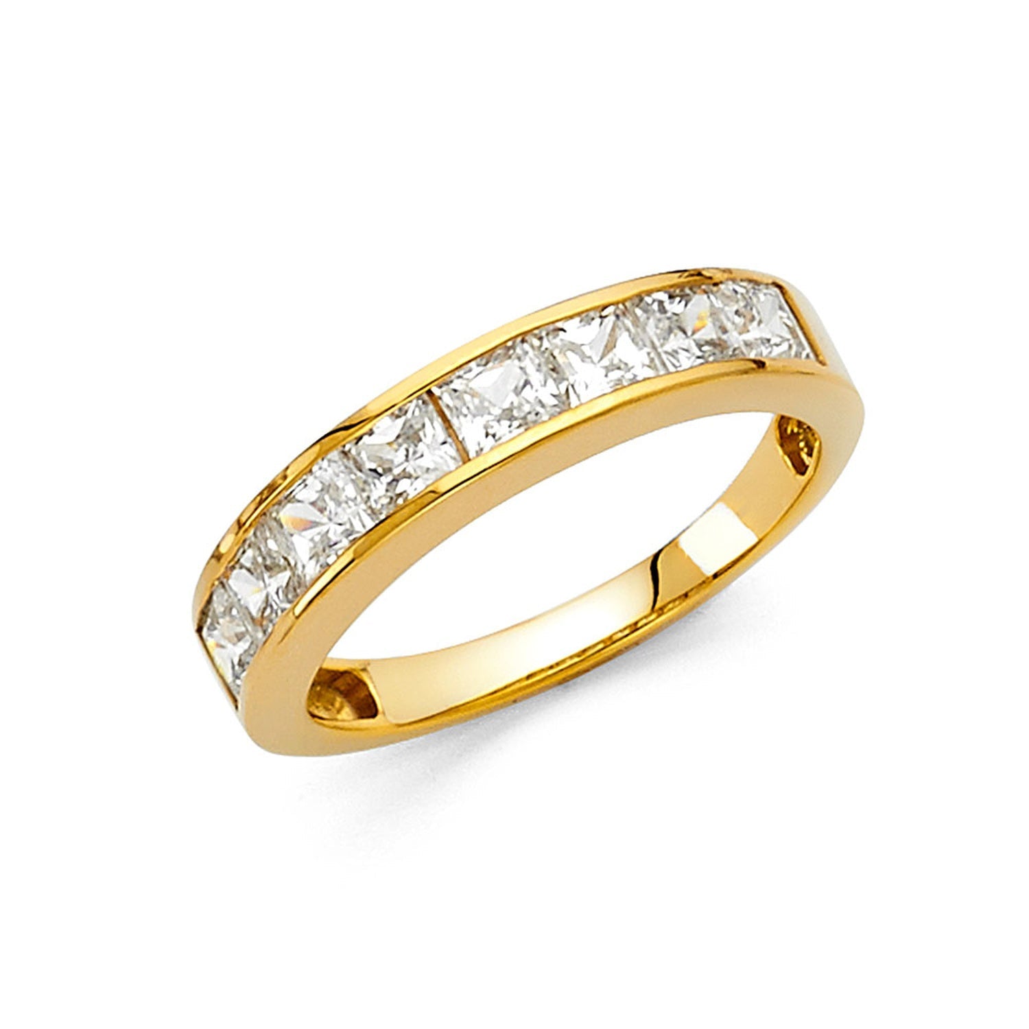 14KY CZ WEDDING BAND (RG70)