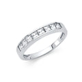 14KW CZ WEDDING BAND (RG71W)
