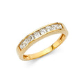 14KY CZ WEDDING BAND (RG71)