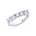 14KW CZ WEDDING BAND (RG73W)