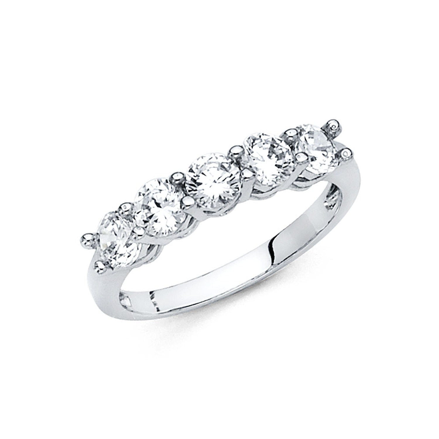 14KW CZ WEDDING BAND (RG73W)