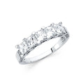 14KW CZ WEDDING BAND (RG76W)