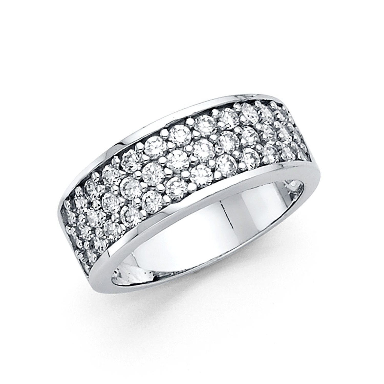 14KW CZ WEDDING BAND (RG79W)