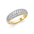 14KY CZ WEDDING BAND (RG80)
