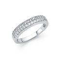 14KW CZ WEDDING BAND (RG81W)