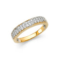 14KY CZ WEDDING BAND (RG81)