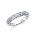 14KW CZ WEDDING BAND (RG82W)