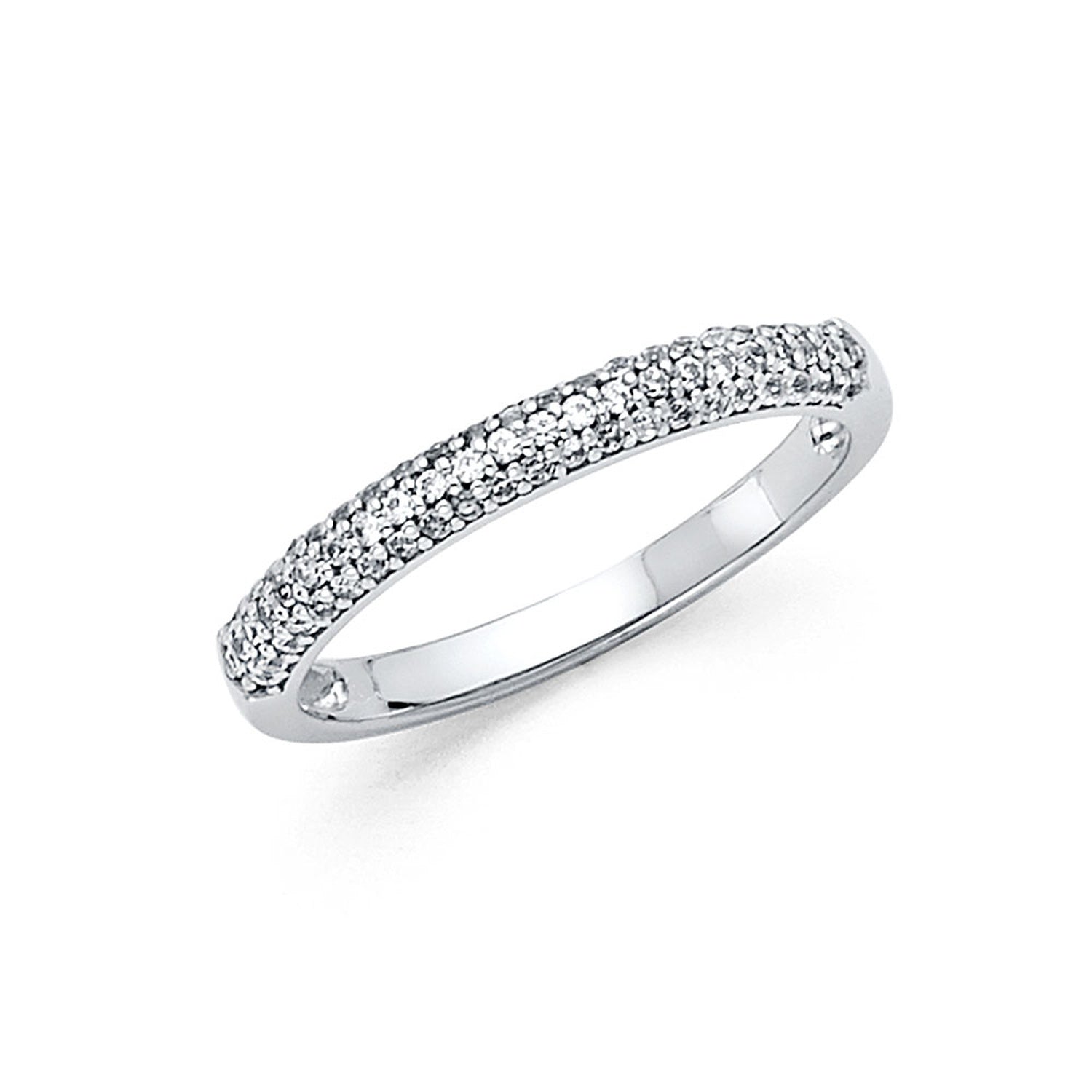 14KW CZ WEDDING BAND (RG83W)