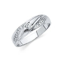 14KW CZ WEDDING BAND MEN (RG167)