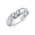 14KW CZ WEDDING BAND MEN (RG171)