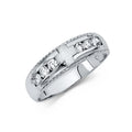 14KW CZ WEDDING BAND MEN (RG173)