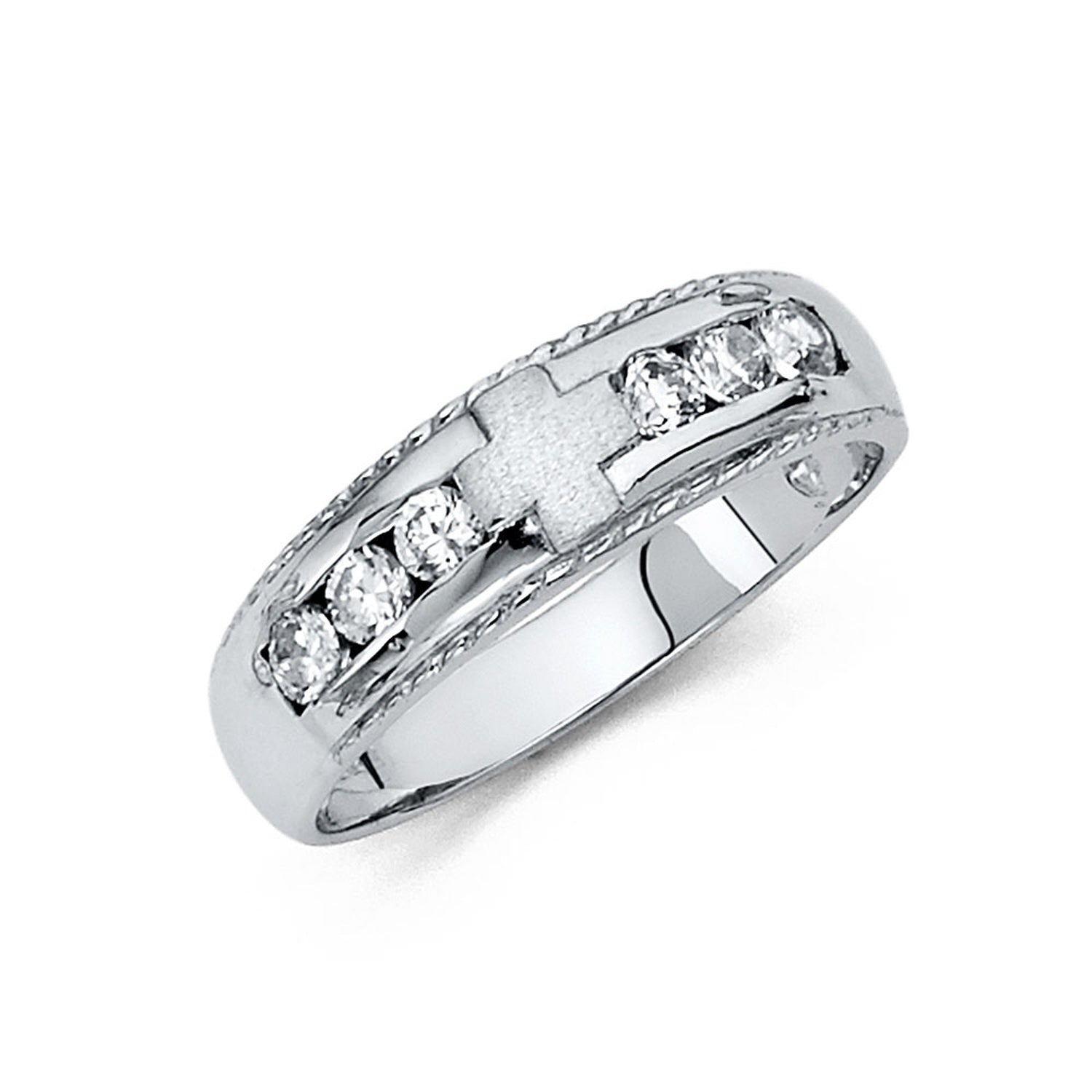 14KW CZ WEDDING BAND MEN (RG173)