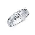 14KW CZ WEDDING BAND MEN (RG201)
