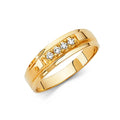 14KY CZ WEDDING BAND MEN (RG221)