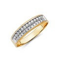 14KY CZ WEDDING BAND MEN (RG223)
